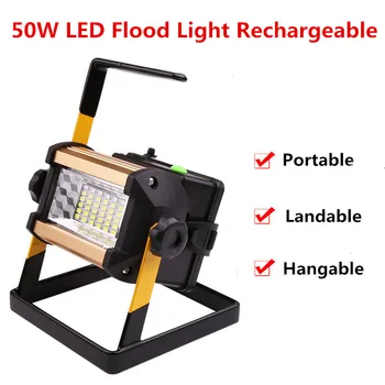 Floodlight 50W LED Spotlight Rechargeable Flood Light Handheld Searchlight Outdoor Camping Lantern Project Construction Lamp
Floodlight 50W LED Spotlight Rechargeable Flood Light Handheld Searchlight Outdoor Camping Lantern Project Construction Lamp
