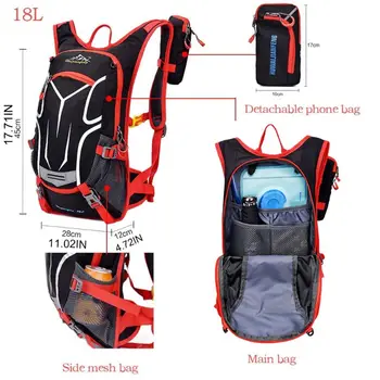 18L Waterproof Bicycle Bike Backpack with Rain Cover for Hiking Running Cycling Q1QA
18L Waterproof Bicycle Bike Backpack with Rain Cover for Hiking Running Cycling Q1QA