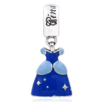 New 925 Sterling Silver Bead Charm Enamel Cinderella Elsa Snow White's Dress Pendant Beads Fit Bracelet DIY Jewelry 
New 925 Sterling Silver Bead Charm Enamel Cinderella Elsa Snow White's Dress Pendant Beads Fit Bracelet DIY Jewelry