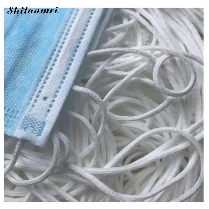 Disposable Mask Elastic Strap White Earloop Cord 1/8-Inch (3mm) Stretchy Ear Tie Rope Handmade String For Sewing Diy Masks
Disposable Mask Elastic Strap White Earloop Cord 1/8-Inch (3mm) Stretchy Ear Tie Rope Handmade String For Sewing Diy Masks