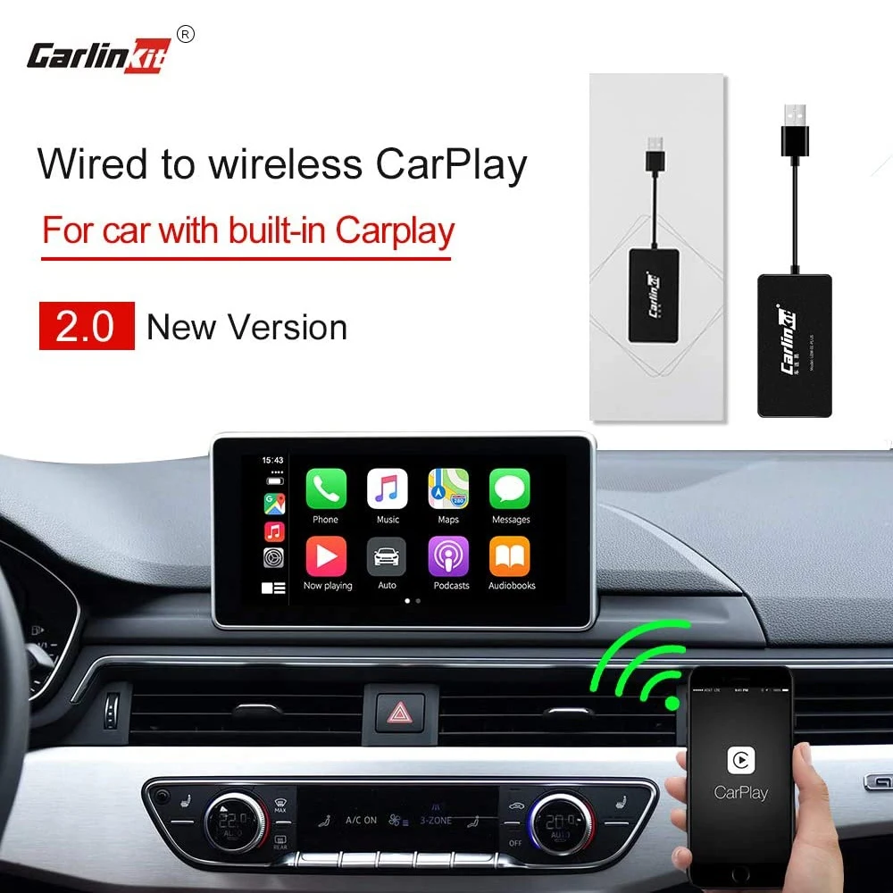 Carlinkit Wireless Smart Link Apple CarPlay Bluetooth USB Activator For Car Navigation Player Mini USB Carplay With OEM Wired
Carlinkit Wireless Smart Link Apple CarPlay Bluetooth USB Activator For Car Navigation Player Mini USB Carplay With OEM Wired