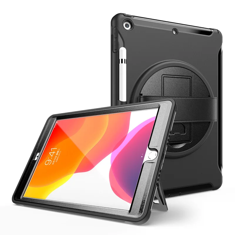 360 Rotating Case For iPad 10.2 7th 8th Silicone Hand Strap Kickstand Cover For iPad Pro 11/12.9 10.5 Air 4 3 2 2017 2018 Case
360 Rotating Case For iPad 10.2 7th 8th Silicone Hand Strap Kickstand Cover For iPad Pro 11/12.9 10.5 Air 4 3 2 2017 2018 Case