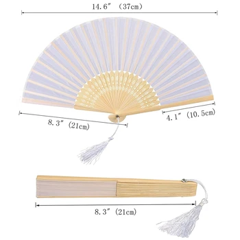 New 8Pcs Folding Fan White Silk Bamboo Handheld Folded Fan Bridal Dancing Props Church Wedding Gift Party Favors Home Office Diy
New 8Pcs Folding Fan White Silk Bamboo Handheld Folded Fan Bridal Dancing Props Church Wedding Gift Party Favors Home Office Diy