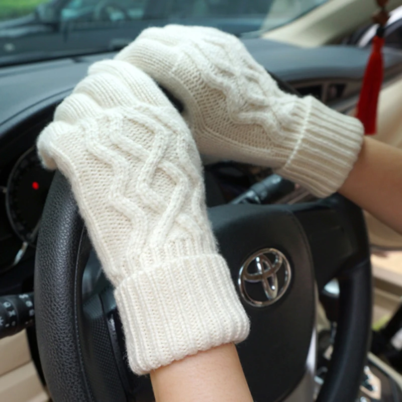 Winter Touch Screen Gloves Women Warm Knit Mittens Wool Full Finger Guantes Female Driving Luvas Thicken Warm Free Shipping A07
Winter Touch Screen Gloves Women Warm Knit Mittens Wool Full Finger Guantes Female Driving Luvas Thicken Warm Free Shipping A07