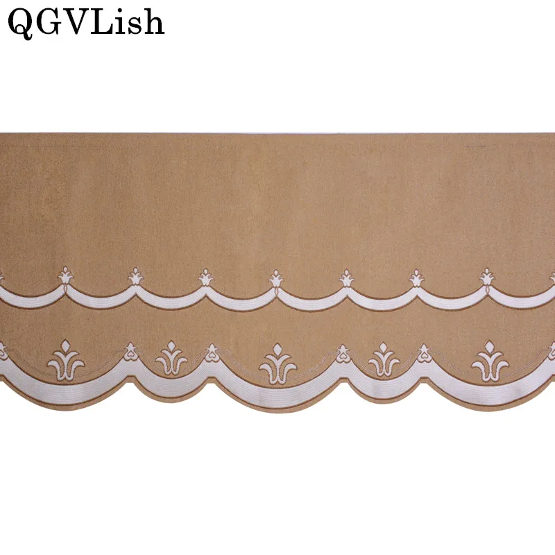 

QGVLish 44cm Wide Europe Short Curtain Fabrics Lace Trim Ribbon DIY Valance Stage Bedroom Living Room Decor Curtain Accessories