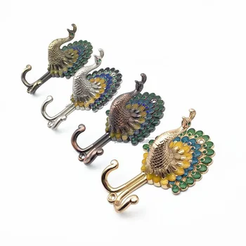 2pcs zinc alloy peacock shape wall hooks curtains holder Curtains buckle Towel Hanger Artificial Organizer home decor 
2pcs zinc alloy peacock shape wall hooks curtains holder Curtains buckle Towel Hanger Artificial Organizer home decor