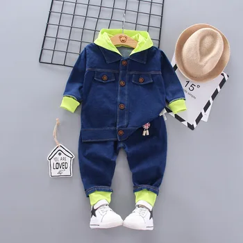 2020 Spring cChildren's Suits New Children's Cotton Two-Piece Denim Cotton Children's Clothing 0-4 Year Old Male Baby Cardigan
2020 Spring cChildren's Suits New Children's Cotton Two-Piece Denim Cotton Children's Clothing 0-4 Year Old Male Baby Cardigan