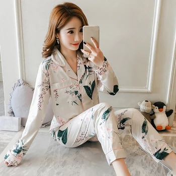 Girls Cute Floral Print Pajama Set for Women Spring Autumn Long Sleeve Pyjama Sleepwear Loungewear Homewear Pijama Mujer Clothes
Girls Cute Floral Print Pajama Set for Women Spring Autumn Long Sleeve Pyjama Sleepwear Loungewear Homewear Pijama Mujer Clothes