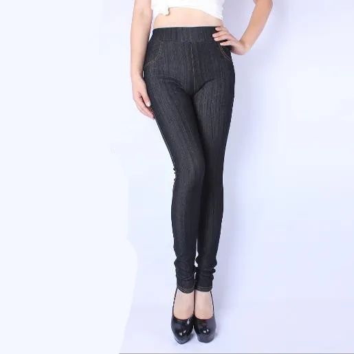 Капри женские брюки 2020 размера плюс 3xl 5xl осенние тонкие джинсовые ретро черные