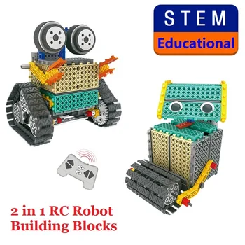 179PCS RC Robot Building Blocks STEM Learning Educational Kits DIY Bricks Remote Control Robot Blocks Toys Children Kids Gift
179PCS RC Robot Building Blocks STEM Learning Educational Kits DIY Bricks Remote Control Robot Blocks Toys Children Kids Gift