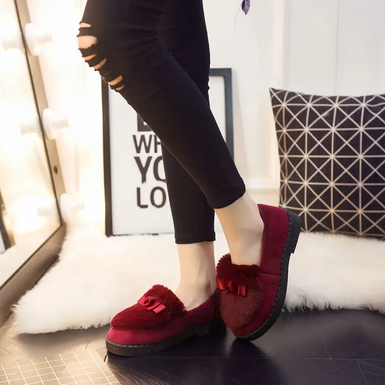 Cotton shoes ladies plus fluffy shoes Korean flat-bottomed lazy peas shoes non-slip pedal
Cotton shoes ladies plus fluffy shoes Korean flat-bottomed lazy peas shoes non-slip pedal