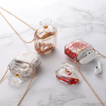 Luxury Bling Glitter Liquid Earphone Case for Apple Airpods 2 1 Dynamic Quicksand Sequins Perfume Bottle Clear Headphone Cover
Luxury Bling Glitter Liquid Earphone Case for Apple Airpods 2 1 Dynamic Quicksand Sequins Perfume Bottle Clear Headphone Cover