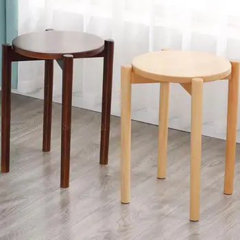 Simple Dressing Stool, Computer Stool, Solid Wooden Stool, Thick Round Stool, Dining Room Stool, Small Stool, Household W
Simple Dressing Stool, Computer Stool, Solid Wooden Stool, Thick Round Stool, Dining Room Stool, Small Stool, Household W