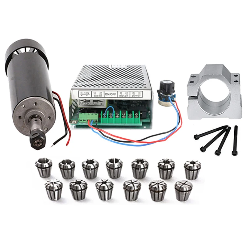 500W Cnc Spindle Air Cooled Spindle Motor 500W 100V Power Supply / 1Set Er11 Collet Spindle 500W for Engraving
500W Cnc Spindle Air Cooled Spindle Motor 500W 100V Power Supply / 1Set Er11 Collet Spindle 500W for Engraving