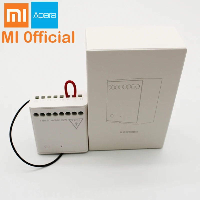 Xiaomi Aqara Two-way Control Module Wireless Relay Controller 2 channels Switch Controller Smart Homekit Support Mijia APP
Xiaomi Aqara Two-way Control Module Wireless Relay Controller 2 channels Switch Controller Smart Homekit Support Mijia APP