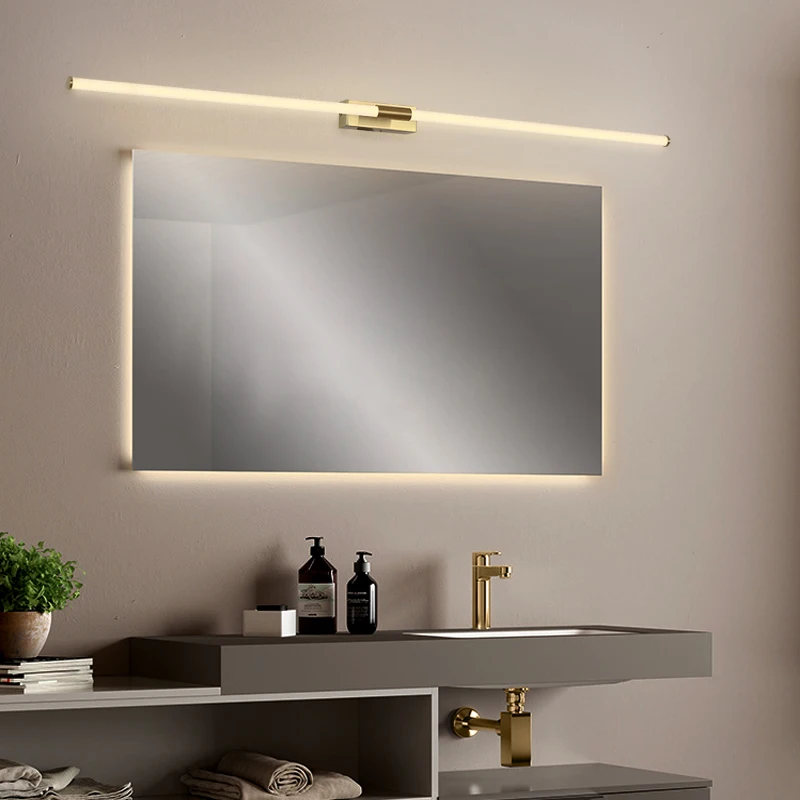 FANPINFANDO Gold Modern Led Bathroom Mirror Light Gold Bedroom dressing table mirror lamp Entrance hallway Mirror lighting
FANPINFANDO Gold Modern Led Bathroom Mirror Light Gold Bedroom dressing table mirror lamp Entrance hallway Mirror lighting