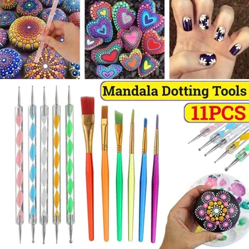 11 pcs Mandala Dotting Tools Set for Painting Rocks Pottery Portable Multifunction Embossing Dot Kit Dotting Tool Set Handwork
11 pcs Mandala Dotting Tools Set for Painting Rocks Pottery Portable Multifunction Embossing Dot Kit Dotting Tool Set Handwork
