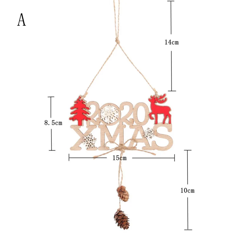 xmas christmas tree hanging ornament wooden ornament pendant new