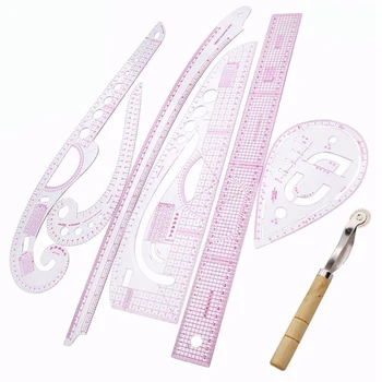 7Pcs/Set Ruler Tailor Measuring Kit Clear Sewing Drawing Ruler Yardstick Sleeve Arm French Curve Set Cutting Ruler Paddle Wheel
7Pcs/Set Ruler Tailor Measuring Kit Clear Sewing Drawing Ruler Yardstick Sleeve Arm French Curve Set Cutting Ruler Paddle Wheel