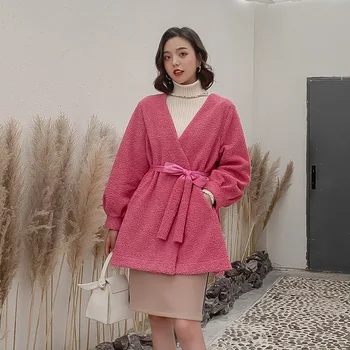 Elegant Cashmere Long Warm Cardigan Coat 2019 Women Winter Jacket Office Ladies Sash Lace up Casual Outwear Tops Loose Belt Coat
Elegant Cashmere Long Warm Cardigan Coat 2019 Women Winter Jacket Office Ladies Sash Lace up Casual Outwear Tops Loose Belt Coat
