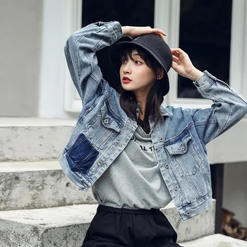 2019 Women Basic Coat Denim Jackets Autumn Denim Jacket Women Jeans Jacket Famle Denim Coats Fit Casual Style short
2019 Women Basic Coat Denim Jackets Autumn Denim Jacket Women Jeans Jacket Famle Denim Coats Fit Casual Style short