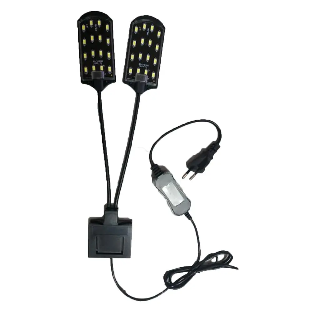 High-power Dual Head Water Grass Lighting 5730 Bean LED Clip On Clamp Lamp For Small Aquarium Fish Tank 15W 220V EU Plug
High-power Dual Head Water Grass Lighting 5730 Bean LED Clip On Clamp Lamp For Small Aquarium Fish Tank 15W 220V EU Plug