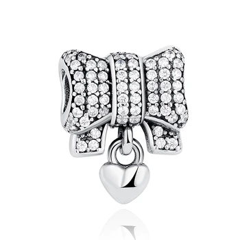 PANDACH 100% Real 925 Sterling Silver Bow Love Heart Charms Fit Original 3mm Bracelet Beads DIY Jewelry Making CMS244
PANDACH 100% Real 925 Sterling Silver Bow Love Heart Charms Fit Original 3mm Bracelet Beads DIY Jewelry Making CMS244