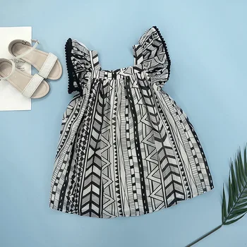 Kids Vintage Dress for Girls Fly Sleeve Chiffon Summer A-line Beach Dress Clothing for Children 
Kids Vintage Dress for Girls Fly Sleeve Chiffon Summer A-line Beach Dress Clothing for Children