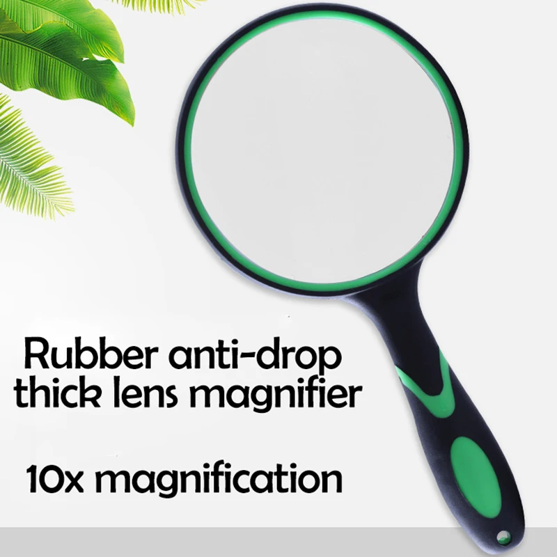 10X Magnifying Glass Handheld Reading Magnifier Large Magnifying Lens With Non-Slip Soft Handle Repair Lupa Hobby
10X Magnifying Glass Handheld Reading Magnifier Large Magnifying Lens With Non-Slip Soft Handle Repair Lupa Hobby