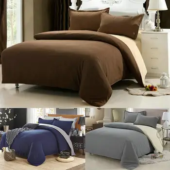 4 Piece Bedding Set Solid Color Soft Duvet Cover with Bed Sheet and 2 Pillowcases
4 Piece Bedding Set Solid Color Soft Duvet Cover with Bed Sheet and 2 Pillowcases