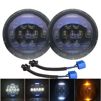 2PCS 130W Brightest Blue Projector Lens 7inch LED Headlights Amber Turn Signal/DRL for Jeep Wrangler JK LJ TJ CJ
2PCS 130W Brightest Blue Projector Lens 7inch LED Headlights Amber Turn Signal/DRL for Jeep Wrangler JK LJ TJ CJ