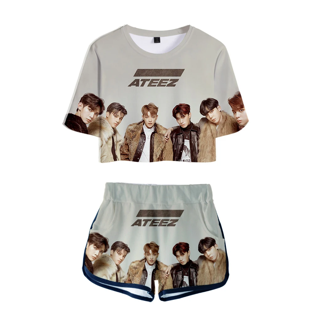 2020 Women Two Piece Set New Korean Fashion Kpop Clothes ATEEZ A Teenager Tracksuit Women Top and Shorts Outfits Set Girl Fans
2020 Women Two Piece Set New Korean Fashion Kpop Clothes ATEEZ A Teenager Tracksuit Women Top and Shorts Outfits Set Girl Fans