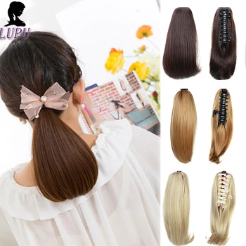 LUPU Straight hair Synthetic Ponytail High Temperature Fiber Hairpiece Short Straight Claw Clip Ponytails 6 Inches
LUPU Straight hair Synthetic Ponytail High Temperature Fiber Hairpiece Short Straight Claw Clip Ponytails 6 Inches