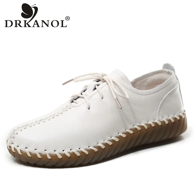 DRKANOL New Women Shoes Spring Sneakers Handmade Sewing Soft Genuine Cow Leather Flat Shoes Daily Pregnant Woman Shoes Size 41
DRKANOL New Women Shoes Spring Sneakers Handmade Sewing Soft Genuine Cow Leather Flat Shoes Daily Pregnant Woman Shoes Size 41