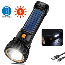 Solar Led Flashlight USB Rechargeable Flashlight Lanterna Outdoor Long-range Torch Multi-function Emergency Power Bank Hand Lamp
Solar Led Flashlight USB Rechargeable Flashlight Lanterna Outdoor Long-range Torch Multi-function Emergency Power Bank Hand Lamp