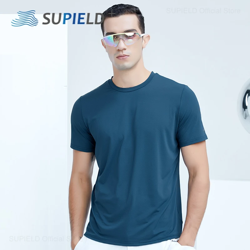 SUPIELD Men Ice Silk T-shirt Men's Running T-Shirts Quick Dry Short Sleeve Gym Sport Fitness Shirts Men's Breathable Sportswear
SUPIELD Men Ice Silk T-shirt Men's Running T-Shirts Quick Dry Short Sleeve Gym Sport Fitness Shirts Men's Breathable Sportswear