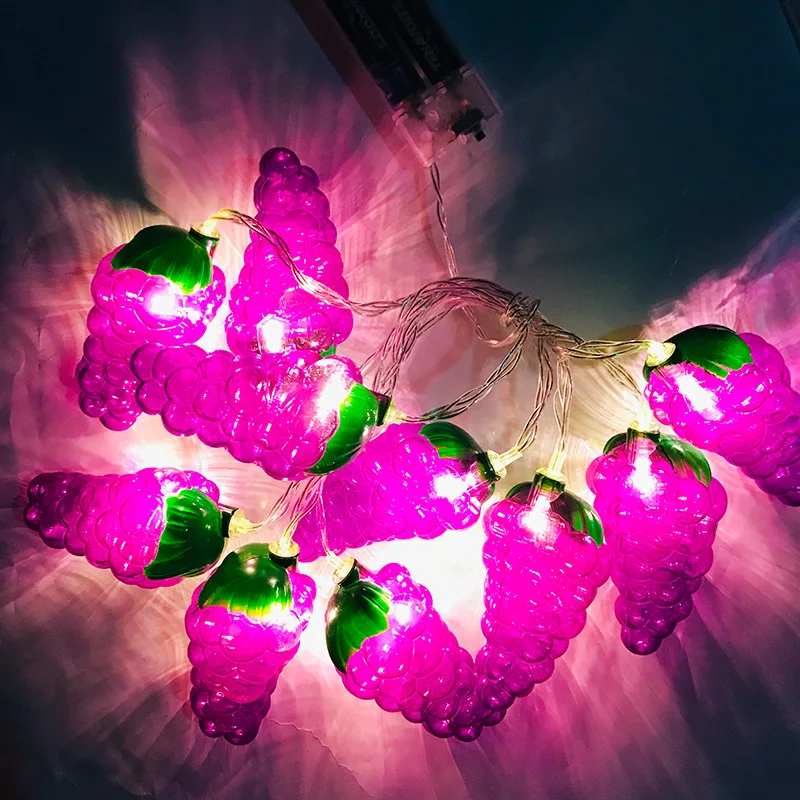 1.5m/3m Grape Fruit String Light Waterproof String Children Room Curtain Decoration Lamp Christmas Garland Decoration Supplies
1.5m/3m Grape Fruit String Light Waterproof String Children Room Curtain Decoration Lamp Christmas Garland Decoration Supplies