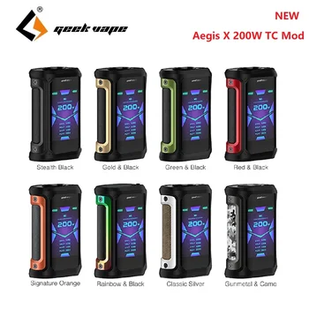 NEW Original Geekvape Aegis X TC Mod Max Output 200W E-cig Box Mod with AS 2.0 Chipset & 2.4 inch OLED Screen Vs Aegis Legend
NEW Original Geekvape Aegis X TC Mod Max Output 200W E-cig Box Mod with AS 2.0 Chipset & 2.4 inch OLED Screen Vs Aegis Legend
