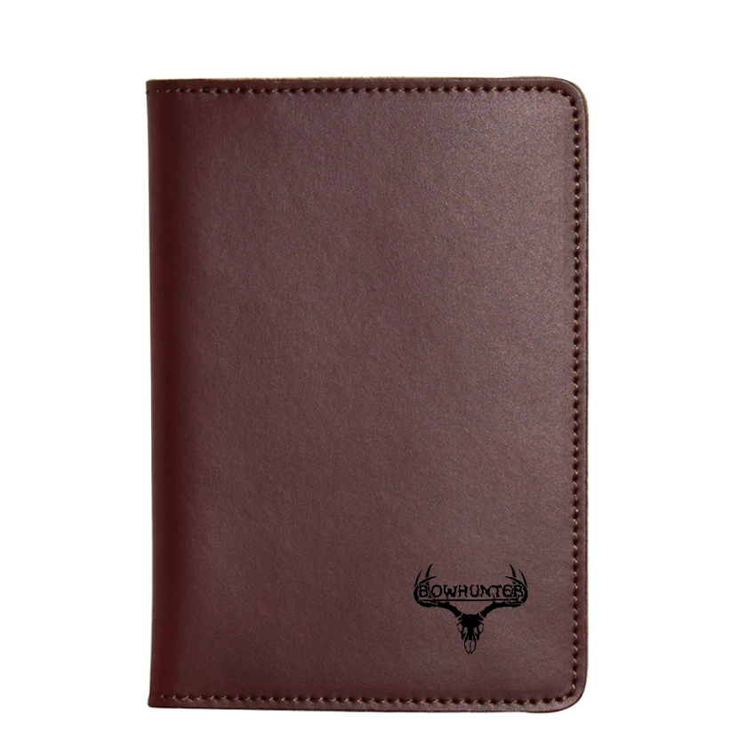 BOWHUNTER Engraved Leather Passport Wallet Travel Card Holders Case Cover | Багаж и сумки