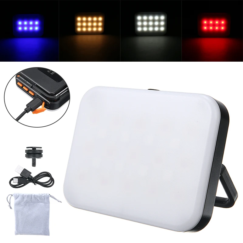 New Arrival Multi-functional RGB LED Light Waterproof Rechargeable 3200-6500K Photography Fill Light With Type-C Charging Cable
New Arrival Multi-functional RGB LED Light Waterproof Rechargeable 3200-6500K Photography Fill Light With Type-C Charging Cable