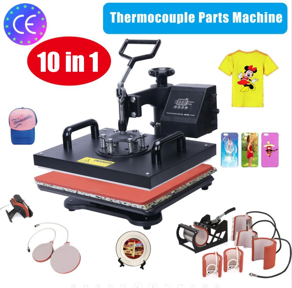 Advanced New Design 10 In 1 Combo Heat Press Machine,Sublimation/Heat Press,Heat Transfer Machine For Mug/Cap/Tshirt/Phone cases
Advanced New Design 10 In 1 Combo Heat Press Machine,Sublimation/Heat Press,Heat Transfer Machine For Mug/Cap/Tshirt/Phone cases