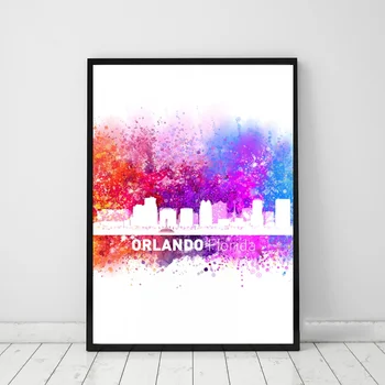 Orlando watercolor landscape Poster Canvas Print Wall Pictures for Living Room No Frame
Orlando watercolor landscape Poster Canvas Print Wall Pictures for Living Room No Frame