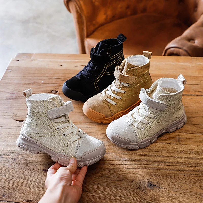 2019 Children's Martin Boots Autumn Soft Bottom Single Boots Boys and Girls Universal Canvas Boots In The Big Children's Shoes
2019 Children's Martin Boots Autumn Soft Bottom Single Boots Boys and Girls Universal Canvas Boots In The Big Children's Shoes