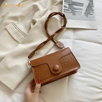 Female Vintage Baguette Crocodile Pattern Women Shoulder Bags Retro Split PU Leather Bags Ladies Messenger Handbag
Female Vintage Baguette Crocodile Pattern Women Shoulder Bags Retro Split PU Leather Bags Ladies Messenger Handbag