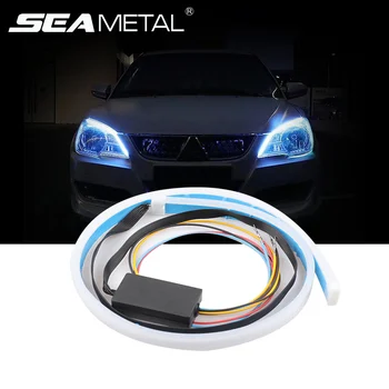 Led DRL Daytime Running Light Flexible Flowing Turn Signal Lights 45 60cm Flow Runs Headlight LED Strip Car Light Accessories
Led DRL Daytime Running Light Flexible Flowing Turn Signal Lights 45 60cm Flow Runs Headlight LED Strip Car Light Accessories