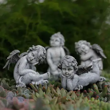 4Pcs/Set Retro Resin Cupid Angel Miniature Figurines European Style Garden Decoration Outdoor Crafts Courtyard Children's Room M
4Pcs/Set Retro Resin Cupid Angel Miniature Figurines European Style Garden Decoration Outdoor Crafts Courtyard Children's Room M