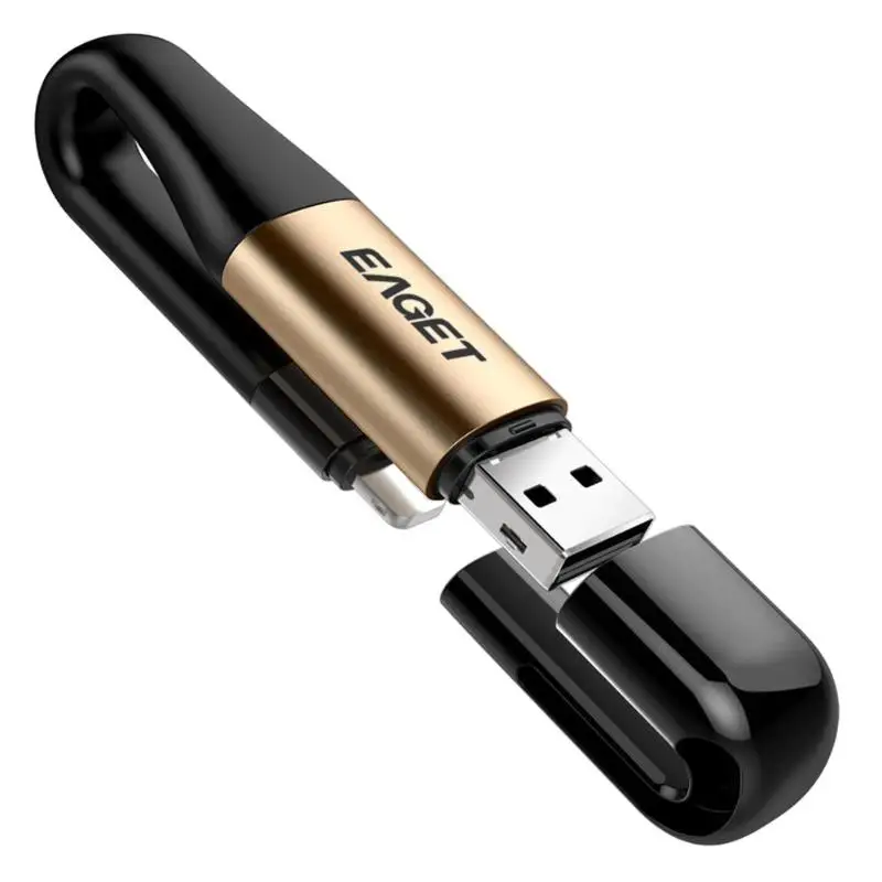 Eaget I90 64GB USB 3.0 Flash Drive 2 in 1 Memory Extender for Lightning U Disk Stick Pen Drive for iPhone iPad Air/Mini/Pro
Eaget I90 64GB USB 3.0 Flash Drive 2 in 1 Memory Extender for Lightning U Disk Stick Pen Drive for iPhone iPad Air/Mini/Pro