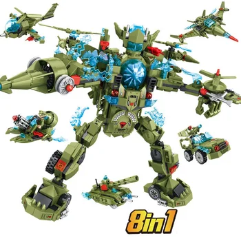 8in1 Transformation Robot Building Block City Creator Technic Car Truck Aircraft Bricks Assemblage Toys For Children Boy Gift
8in1 Transformation Robot Building Block City Creator Technic Car Truck Aircraft Bricks Assemblage Toys For Children Boy Gift