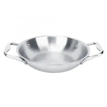 Pans Stainless Steel Pot Arc-Shaped Frying Pan with Handle Home Restaurant Kitchen Cooking Tool Saucepan
Pans Stainless Steel Pot Arc-Shaped Frying Pan with Handle Home Restaurant Kitchen Cooking Tool Saucepan