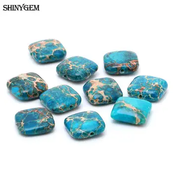 ShinyGem 10pcs 15-16mm Square Navy Color Natural Sea Sediment Imperial Jasper Stone Beads Charm Texture For DIY Jewelry Making
ShinyGem 10pcs 15-16mm Square Navy Color Natural Sea Sediment Imperial Jasper Stone Beads Charm Texture For DIY Jewelry Making